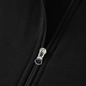 Manfinity Dauomo Homme Sweat-shirt à capuche à blocs de couleurs zippé à doublure thermique à cordon (sans t-shirt)