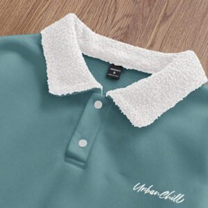 SWAVVY Sweat-shirt-shirt décontracté à manches longues, coupe ample, doublé thermique pour hommes, automne/hiver