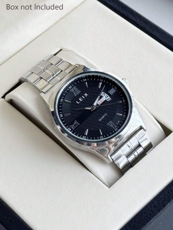 1 piÃ¨ce Nouvelle montre Ã  quartz pour hommes avec double affichage du calendrier, montre de poignet mode haut de gamme convenant Ã  un port quotidien, peut Ãªtre offerte en cadeau Ã  des amis ou Ã  des proches â€“ Image 2