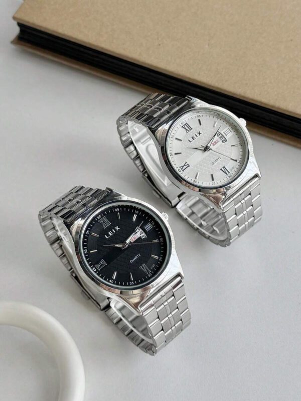 1 piÃ¨ce Nouvelle montre Ã  quartz pour hommes avec double affichage du calendrier, montre de poignet mode haut de gamme convenant Ã  un port quotidien, peut Ãªtre offerte en cadeau Ã  des amis ou Ã  des proches â€“ Image 7