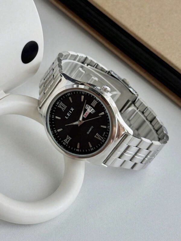 1 piÃ¨ce Nouvelle montre Ã  quartz pour hommes avec double affichage du calendrier, montre de poignet mode haut de gamme convenant Ã  un port quotidien, peut Ãªtre offerte en cadeau Ã  des amis ou Ã  des proches â€“ Image 10