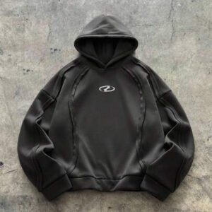 AXEPEAK Sweat-shirt oversize à manches longues avec capuche pour hommes