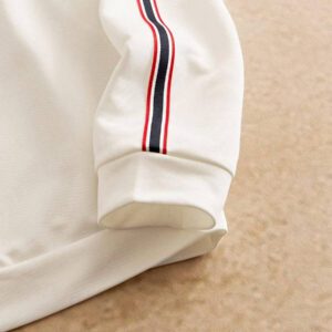 SWAVVY Sweat-shirt ample à manches longues avec patchwork rayé pour homme, style casual