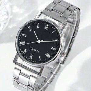 2/1 pièce Montre à quartz parfaite, mode, loisirs, classique, romantique pour couples, styles homme et femme, cadeau d'anniversaire, cadeau idéal pour les couples, fournitures scolaires, produit de voyage essentiel, à porter avec sa petite amie, Noël, outil idéal pour l'université