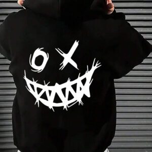 Manfinity Dauomo Sweat À Capuche À Poche Kangourou Imprimé Pour Hommes