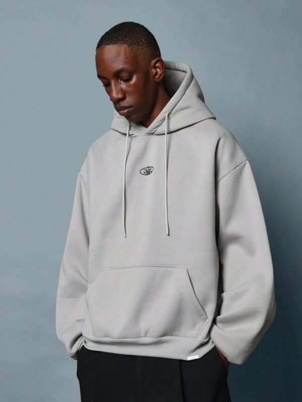 SUMWON Sweat-shirt pull surdimensionné classique avec cordon de serrage, streetwear automne-hiver, tenue de détente urbaine décontractée – Image 4