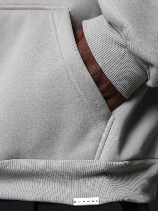SUMWON Sweat-shirt pull surdimensionné classique avec cordon de serrage, streetwear automne-hiver, tenue de détente urbaine décontractée – Image 7