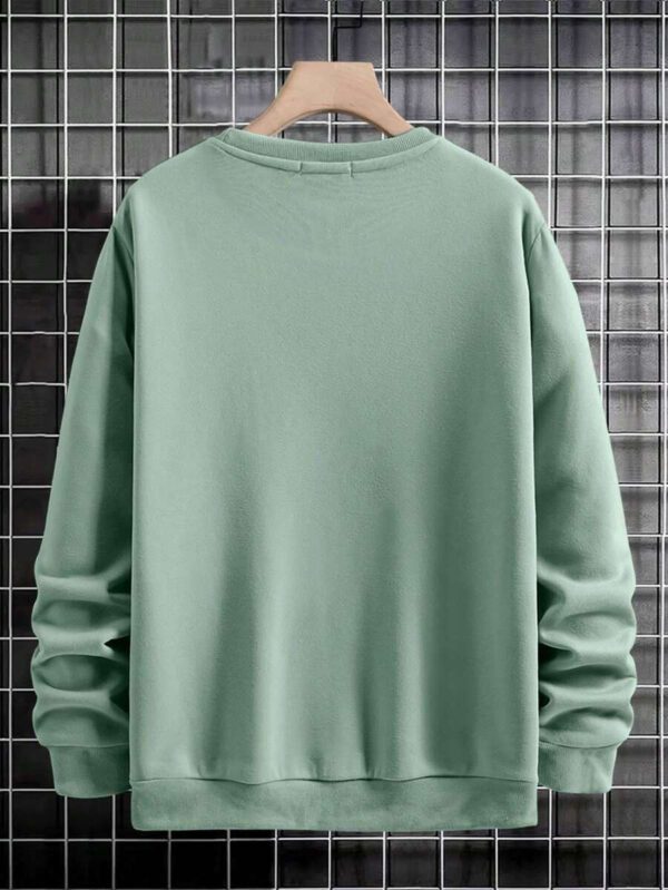 RueChic Sweat-shirt À Épaules Basses Pour Homme Avec Impression De Lettres – Image 3