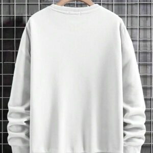 RueChic Sweat-shirt À Épaules Basses Pour Homme Avec Impression De Lettres