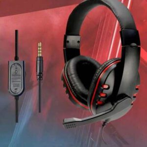 Casque filaire avec microphone, adapté pour les réunions de travail, les enregistrements d'apprentissage, les jeux et les loisirs. Confortable à porter, appels clairs, avec microphone anti-bruit, prise 3,5 mm, contrôle du volume, compatible avec: SWITCH/téléphones portables/PC/tablettes, etc.