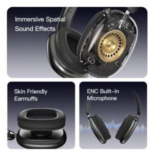 Casque sans fil avec design graffiti, coquilles d'oreille couvrant entièrement pour le confort, basses puissantes, pliable et extensible, convient pour les voyages, les sports ou comme cadeau