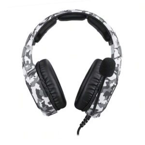 ONIKUMA Casque de jeu ONIKUMA K8 avec microphone HD flexible, éclairage RVB, son surround pour PC de jeu, casque filaire par-dessus l'oreille pour joueurs