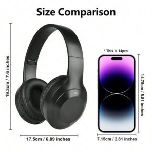 Nouveau Modèle Casque Sans Fil Monté Sur La Tête Avec Couverture Complète Des Oreilles Et Design Extensible, Adapté Aux Affaires Et Aux Téléphones Mobiles, Avec Appels Hd, Grands Écouteurs Pliables, Basse Très Claire Et Longue Durée De Vie De Batterie, Casque Sans Fil Cadeau Pas Cher.
