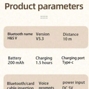 Écouteurs sans fil Bluetooth 5.0, Jerry, autonomie longue durée, casque de jeu sans fil