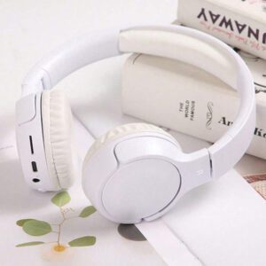 AKKHOO Casque d'écoute sans fil pliable, son stéréo, Jelly 5.3, longue durée de vie de la batterie, casque de jeu intelligent anti-bruit