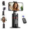 AXNEN 1 Pièce Nouvelle Version Améliorée Support De Téléphone De Suivi Automatique, Trépied De Suivi De Visage Automatique, Caméra De Contrôle À Distance, Bâton De Selfie Intelligent Intégré Portable 360 Rotation Rapide Suivant Visages Et Objets, Support De Caméra Robotique Pour Téléphone Compatible Avec Iphone 14/13/12/11 Pro/xs