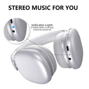 Casque Bluetooth sans fil pour sports de plein air et jeux. Casque d'écoute Bluetooth avec microphone et réduction de bruit, pour la maison, le bureau, le téléphone, l'ordinateur et la tablette