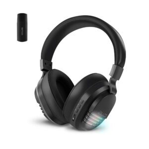 COLUSI Casque sans fil et confortable - anti-bruit, longue durée de vie de la batterie, convient pour le jeu et l'utilisation professionnelle, cadeau parfait pour les jeunes, les adolescents, les adultes et les femmes