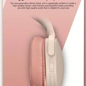 Écouteurs sans fil, Gerry 5.3 Bluetooth, longue durée de vie de la batterie, compatible avec ordinateur/iPad/smartphone, casque sans fil pour la musique/le jeu