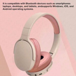 Écouteurs sans fil, Gerry 5.3 Bluetooth, longue durée de vie de la batterie, compatible avec ordinateur/iPad/smartphone, casque sans fil pour la musique/le jeu