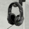 BATXELLENT Casque de jeu filaire 3,5 mm avec éclairage pour diffusion en direct, idéal pour les jeux vidéo.