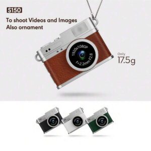 Appareil photo numérique mini 8 Go 16 Go 32 Go Petite caméra sport photo action Cam Corps vidéo caché Photographie subminiature Enregistrement Bodycam Caméscope Caméras Appareil photo pour la photographie Mini caméra rétro portable : Enregistrement vidéo 1080P HD, un accessoire élégant avec fonction de prise de vue. Écran IPS 0,96 pouce, éclairage LED. Spécialement conçu pour les jeunes. Corps ultra-léger de 17,5 g, prise de vue pendant la charge, alimentez votre création de vlog