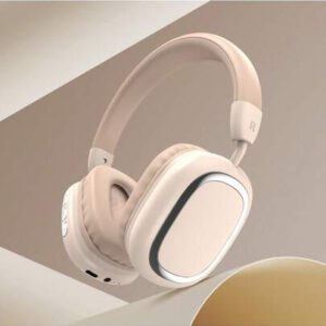 Gerripuer Casque sans fil pliable, casque de jeu sans fil haute qualité sur l'oreille, léger et confortable