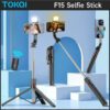 TOKQI Perche à selfie sans fil de 67,24 pouces (170 cm), trépied télescopique et pliable pour smartphones. Permet une prise de vue stable et équilibrée pour les lives et les selfies. Compatible avec de nombreux modèles de smartphones. Convient pour la diffusion en direct.