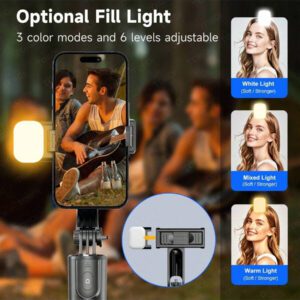 TOKQI Perche à selfie sans fil de 67,24 pouces (170 cm), trépied télescopique et pliable pour smartphones. Permet une prise de vue stable et équilibrée pour les lives et les selfies. Compatible avec de nombreux modèles de smartphones. Convient pour la diffusion en direct.