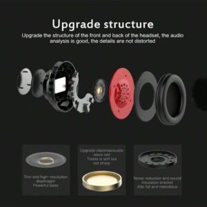 Casque Bluetooth sans fil avec lumières LED colorées, microphone intégré, léger, pliable