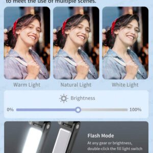 AXNEN Stabilisateur de cardan pour smartphone, bâton selfie trépied avec suivi du visage, mode de suivi de bureau, avec lumière de remplissage, rotation à 360°, trépied de téléphone portable 4 en 1 extensible en alliage d'aluminium, compatible avec la télécommande sans fil pour iPhone 14/13 Android Enregistrement vidéo