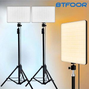 2 Ensembles De 11 Pouces De Studio De Photographie De Vlogging Lampe De Remplissage Vidéo Led Panneau Lumineux Avec Support De Trépied De 1,1 M/43,3 Pouces Pour Diffusion En Direct, Lampe De Remplissage Led, Lampe De Remplissage Vidéo De 11 Pouces Avec Trépied Réglable De 63 Pouces Support Pour Studio De Photographie De Vlog, Éclairage De Flash De Maquillage De Photographie De Groupe De Réunion De Selfie En Direct