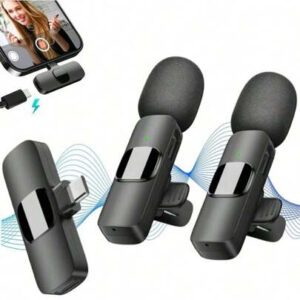 Microphone cravate sans fil compatible avec téléphone/Ipad/Android, mini microphone, microphone cravate plug-and-play avec faible délai et puce de réduction de bruit intégrée pour l'enregistrement vidéo, la diffusion en direct, les interviews, les podcasts et les créateurs de contenu Vlog