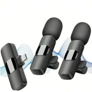 Microphone cravate sans fil compatible avec téléphone/Ipad/Android, mini microphone, microphone cravate plug-and-play avec faible délai et puce de réduction de bruit intégrée pour l'enregistrement vidéo, la diffusion en direct, les interviews, les podcasts et les créateurs de contenu Vlog