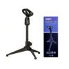 Support de microphone universel Trépied de bureau portable mini Pied de table réglable Support de clip de microphone Support léger