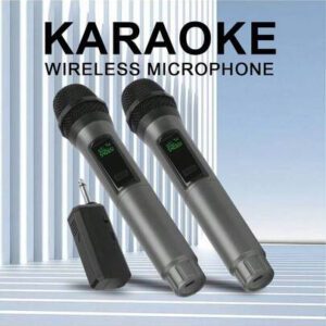 Microphone sans fil portatif, microphone portatif rechargeable, batterie de 8 heures pour diffusion en direct/karaoké/réunion, prêt à l'emploi