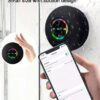 1 pièce Haut-parleur sans fil étanche pour salle de bain, coque étanche, éclairage RVB ambiance lumière arc-en-ciel, qualité sonore haute définition, microphone, peut répondre aux appels, longue durée de la batterie, réponse au rythme, grande ventouse montée au mur, support de téléphone double fonction, compact et portable, texture agréable à la peau