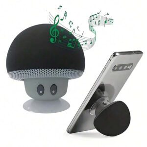 1 pièce Haut-parleur sans fil étanche pour salle de bain, coque étanche, éclairage RVB ambiance lumière arc-en-ciel, qualité sonore haute définition, microphone, peut répondre aux appels, longue durée de la batterie, réponse au rythme, grande ventouse montée au mur, support de téléphone double fonction, compact et portable, texture agréable à la peau