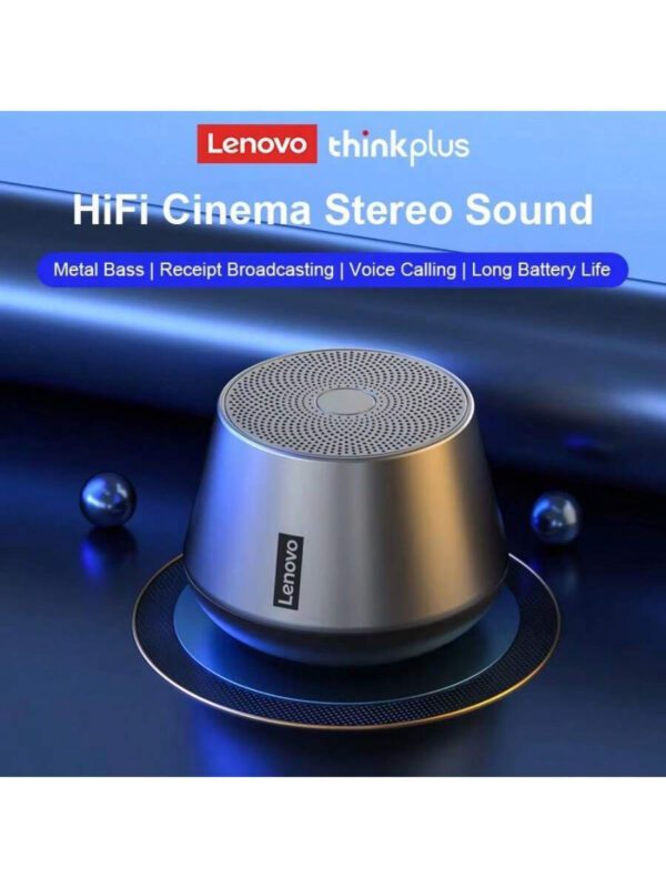 Lenovo Haut-parleur portable Bluetooth V5.0 Lenovo K3 Pro, lecteur de musique, haut-parleurs sans fil stéréo surround – Image 4