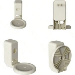 Support mural pour Dot 4e et 5e génération, un accessoire gain de place avec gestion des câbles pour vos enceintes intelligentes Echo Smart Home, cache les fils désordonnés