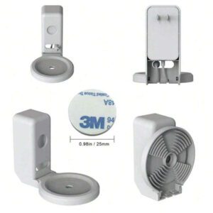 Support mural pour Dot 4e et 5e génération, un accessoire gain de place avec gestion des câbles pour vos enceintes intelligentes Echo Smart Home, cache les fils désordonnés