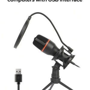 Microphone à condensateur de jeu esport avec prise USB