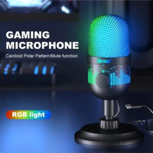 RODD RODD AK-1i, microphone RVB pour ordinateur, doublage, diffusion en direct et jeux
