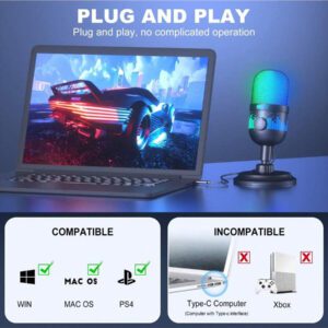 RODD RODD AK-1i, microphone RVB pour ordinateur, doublage, diffusion en direct et jeux
