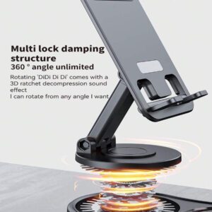 Support pliable réglable à 360° pour téléphone/tablette + Power Bank + Haut-parleur Bluetooth multifonction avec éclairage d'ambiance - un accessoire indispensable pour les personnes paresseuses