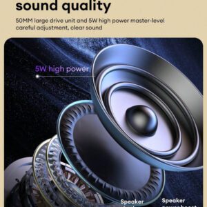 HYUNDAI Enceinte Bluetooth mini HYUNDAI HY-X6, son stéréo haute qualité HIFI, longue durée de vie de la batterie, enceinte sans fil portable et étanche pour l'extérieur, convient pour les smartphones, ordinateurs portables et tablettes