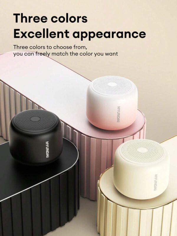 HYUNDAI Enceinte Bluetooth mini HYUNDAI HY-X6, son stéréo haute qualité HIFI, longue durée de vie de la batterie, enceinte sans fil portable et étanche pour l'extérieur, convient pour les smartphones, ordinateurs portables et tablettes – Image 10