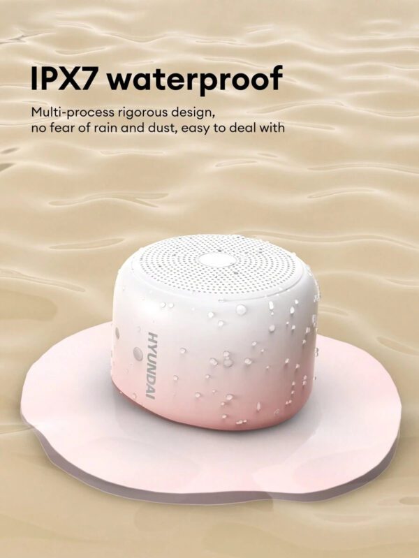 HYUNDAI Enceinte Bluetooth mini HYUNDAI HY-X6, son stéréo haute qualité HIFI, longue durée de vie de la batterie, enceinte sans fil portable et étanche pour l'extérieur, convient pour les smartphones, ordinateurs portables et tablettes – Image 18