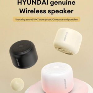 HYUNDAI Enceinte Bluetooth mini HYUNDAI HY-X6, son stéréo haute qualité HIFI, longue durée de vie de la batterie, enceinte sans fil portable et étanche pour l'extérieur, convient pour les smartphones, ordinateurs portables et tablettes