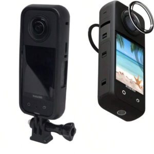 Convient pour le cadre Insta360 One X3, étui de protection et ensemble de lentilles de protection pour caméra d'action panoramique X3